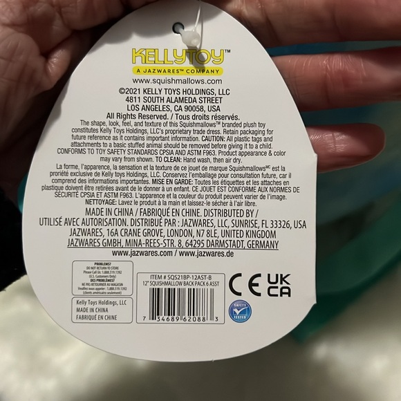 Squishmallow Shantira The Pterodactyl Backpack (Series 2) 12in 2020 Edition - Picture 10 of 15